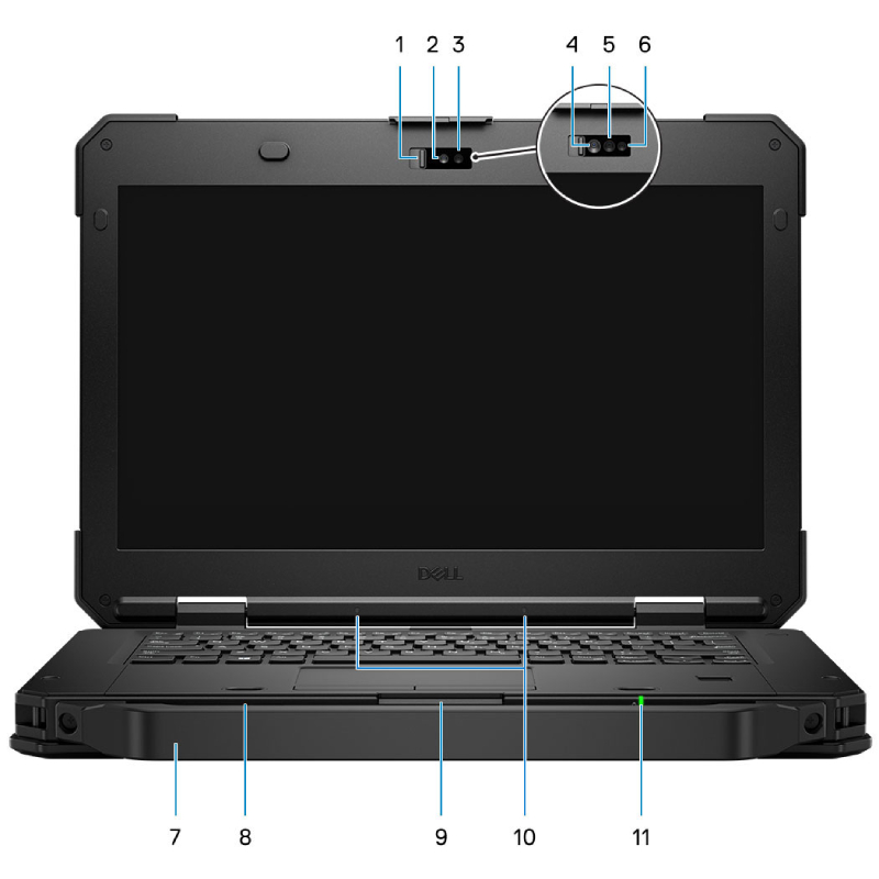 Dell Lattitude 5420 Rugged Front View