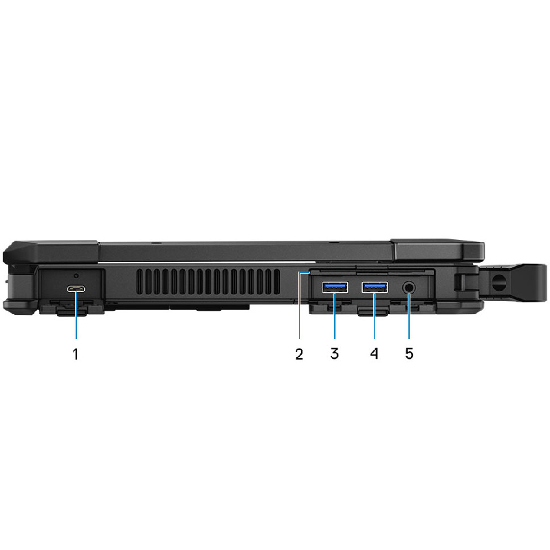 Dell Lattitude 5420 Rugged Left View